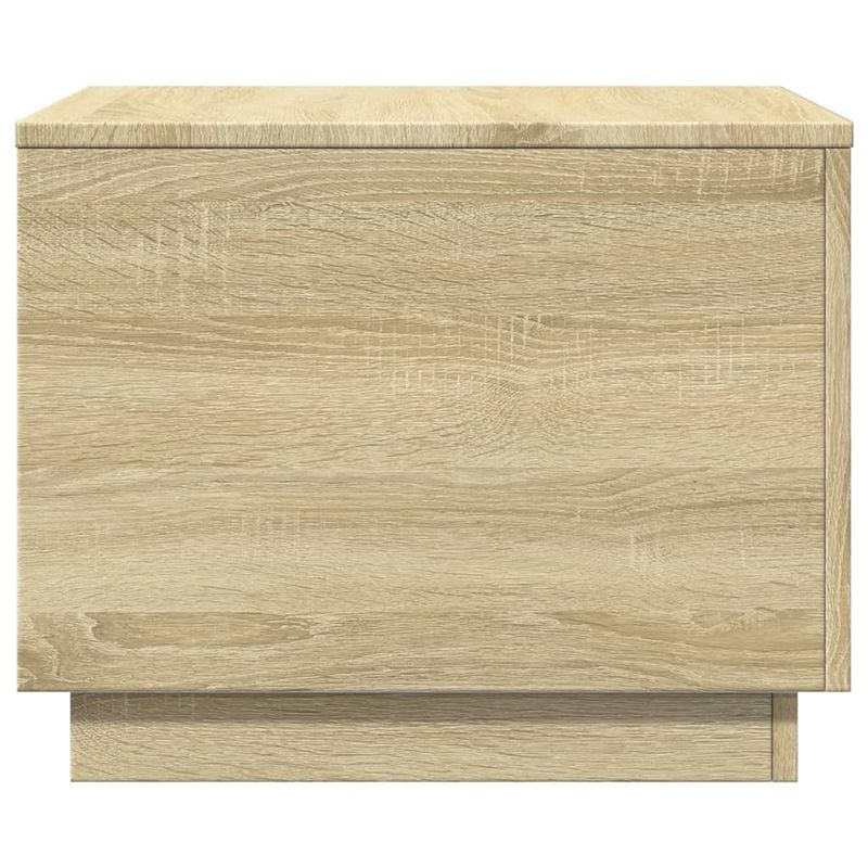 Casa si Gradina - Mobilier - Mese si birouri - Masute de cafea - Masuta de cafea cu lumini LED, stejar sonoma, 50x50x40 cm - Infinity.ro