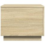 Casa si Gradina - Mobilier - Mese si birouri - Masute de cafea - Masuta de cafea cu lumini LED, stejar sonoma, 50x50x40 cm - Infinity.ro