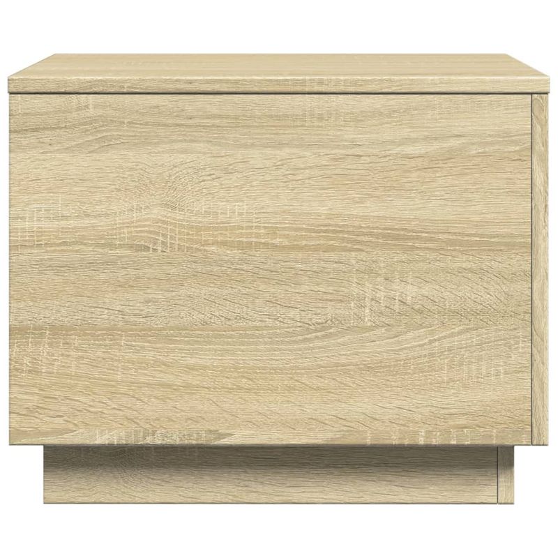 Casa si Gradina - Mobilier - Mese si birouri - Masute de cafea - Masuta de cafea cu lumini LED, stejar sonoma, 50x50x40 cm - Infinity.ro