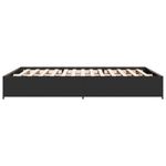 Casa si Gradina - Mobilier - Paturi si accesorii - Paturi - Cadru de pat, negru, 120x200 cm, lemn prelucrat si metal - Infinity.ro