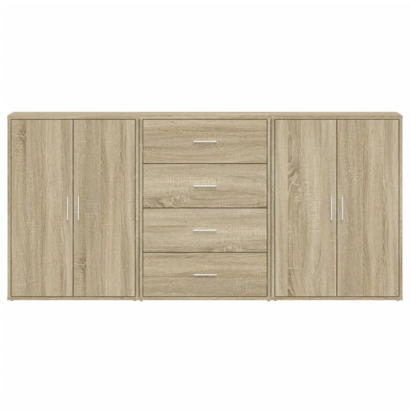 Casa si Gradina - Mobilier - Comode si corpuri - Comode - Dulapuri, 3 buc., stejar sonoma, 60x31x84 cm, lemn prelucrat - Infinity.ro
