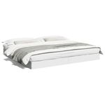 Casa si Gradina - Mobilier - Paturi si accesorii - Paturi - Cadru de pat, alb, 200x200 cm, lemn prelucrat - Infinity.ro