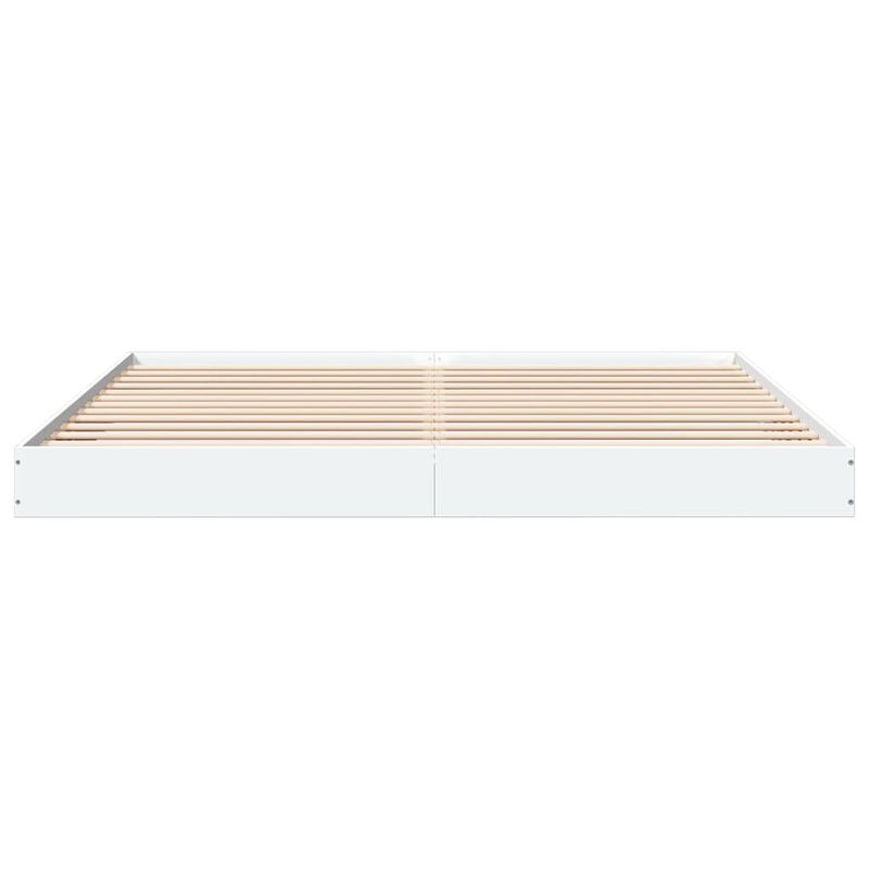 Casa si Gradina - Mobilier - Paturi si accesorii - Paturi - Cadru de pat, alb, 200x200 cm, lemn prelucrat - Infinity.ro