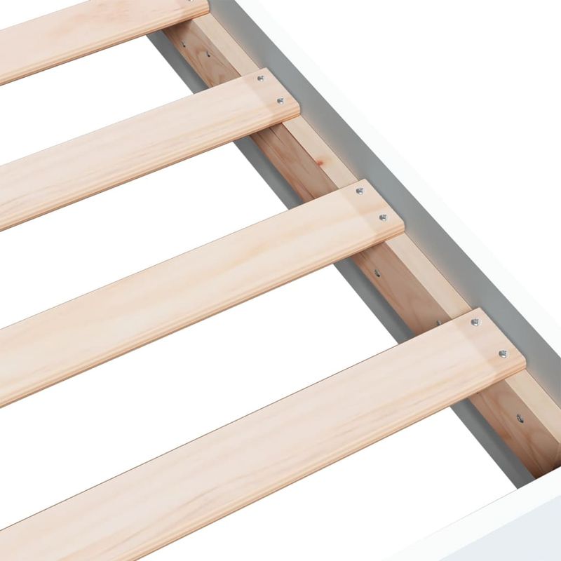 Casa si Gradina - Mobilier - Paturi si accesorii - Paturi - Cadru de pat, alb, 200x200 cm, lemn prelucrat - Infinity.ro