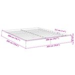 Casa si Gradina - Mobilier - Paturi si accesorii - Paturi - Cadru de pat, alb, 200x200 cm, lemn prelucrat - Infinity.ro