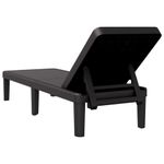 Casa si Gradina - Gradina si terasa - Mobilier exterior - Scaune si sezlonguri gradina - Sezlong, negru, 159x57x83,5 cm, polipropilena - Infinity.ro