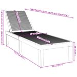 Casa si Gradina - Gradina si terasa - Mobilier exterior - Scaune si sezlonguri gradina - Sezlong, negru, 159x57x83,5 cm, polipropilena - Infinity.ro