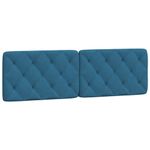 Casa si Gradina - Mobilier - Paturi si accesorii - Paturi - Pat cu saltea, albastru, 160x200 cm, catifea - Infinity.ro