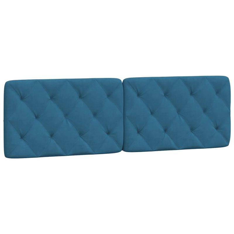 Casa si Gradina - Mobilier - Paturi si accesorii - Paturi - Pat cu saltea, albastru, 160x200 cm, catifea - Infinity.ro