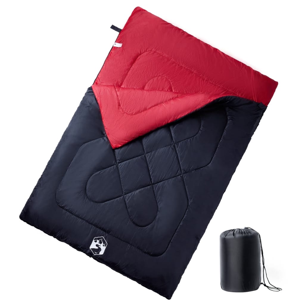 Sac de dormit dublu cu perne de camping, adulti, 3-4 anotimpuri