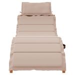 Casa si Gradina - Gradina si terasa - Mobilier exterior - Scaune si sezlonguri gradina - Sezlonguri cu perne, 2 buc., taupe, lemn masiv de acacia - Infinity.ro