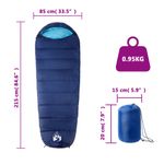 Sport si Outdoor - Camping - Saci de dormit - Sac de dormit tip mumie pentru adulti de camping, 3 anotimpuri - Infinity.ro