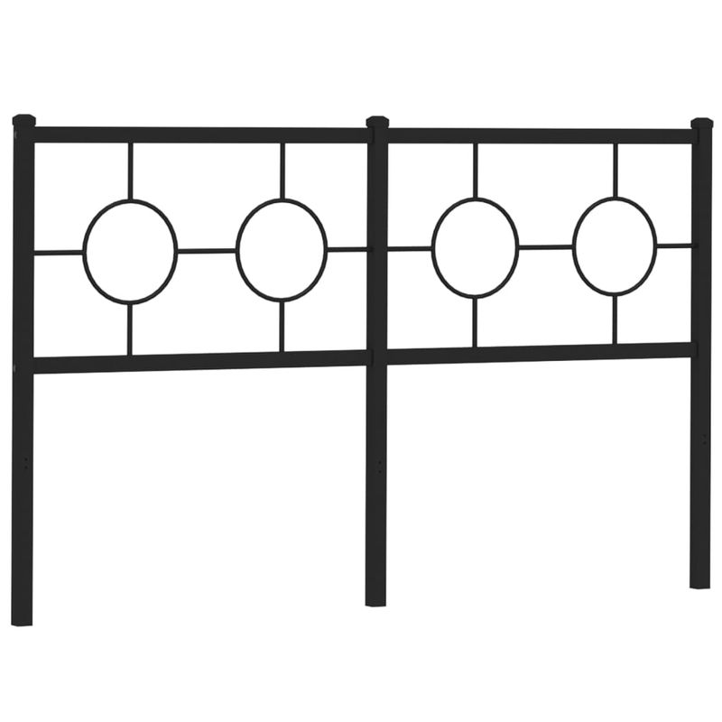 Casa si Gradina - Mobilier - Paturi si accesorii - Accesorii paturi - Tablie de pat metalica, negru, 160 cm - Infinity.ro