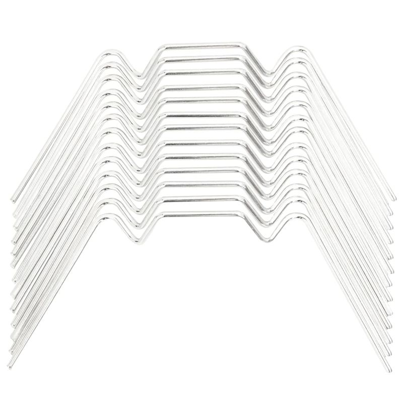 Casa si Gradina - Gradinarit si plante - Unelte gradinarit - Accesorii pentru unelte gradinarit - Cleme pentru sera 100 buc. otel galvanizat tip W - Infinity.ro