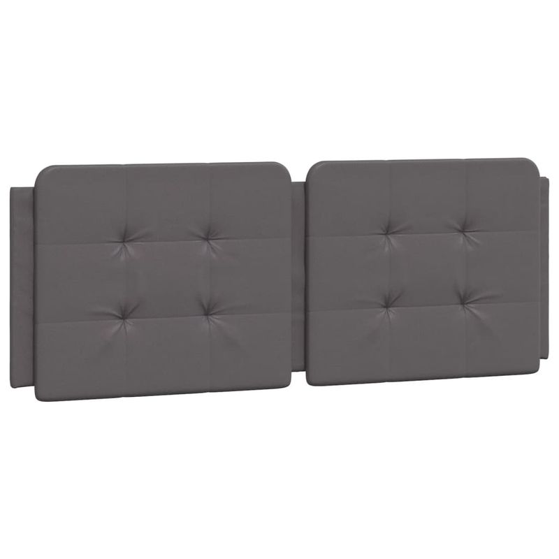 Casa si Gradina - Mobilier - Paturi si accesorii - Paturi - Pat cu saltea, gri, 120x200 cm, piele ecologica - Infinity.ro