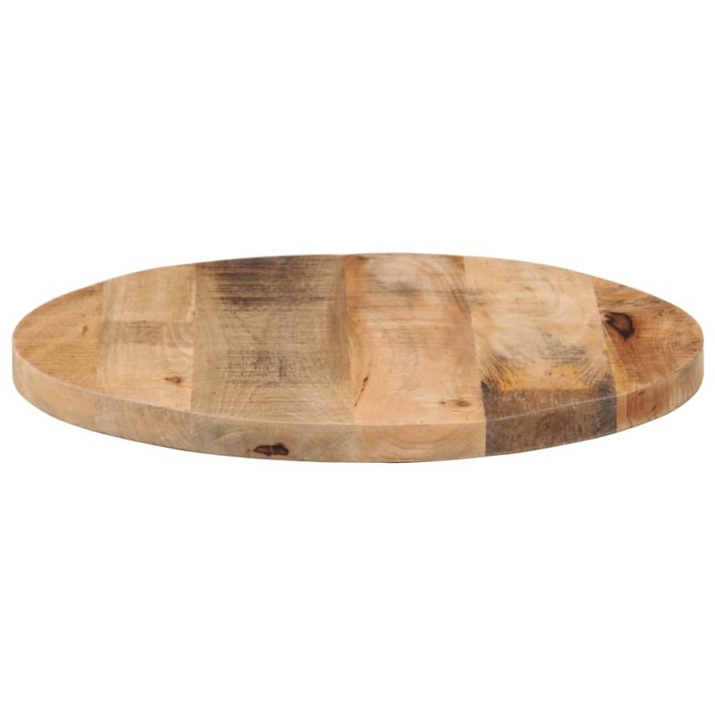 Casa si Gradina/Mobilier/Feronerie si accesorii mobila - Blat de masa rotund, Ø 40x1,5 cm, lemn masiv de mango brut - Infinity.ro