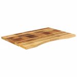 Casa si Gradina - Mobilier - Feronerie si accesorii mobila - Blat birou cu decupaj curbat 100x60x2,5 cm lemn masiv mango - Infinity.ro