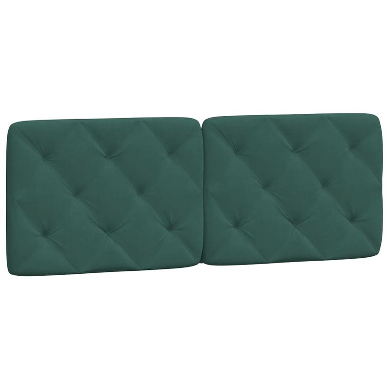 Casa si Gradina - Mobilier - Paturi si accesorii - Paturi - Pat cu saltea, verde inchis, 120x200 cm, catifea - Infinity.ro