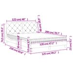 Casa si Gradina - Mobilier - Paturi si accesorii - Paturi - Pat cu saltea, verde inchis, 120x200 cm, catifea - Infinity.ro