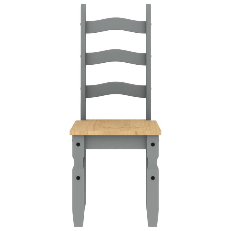 Casa si Gradina - Mobilier - Scaune si fotolii - Scaune - Scaune de bucatarie Corona 2buc. gri 42x47x107cm lemn masiv pin - Infinity.ro