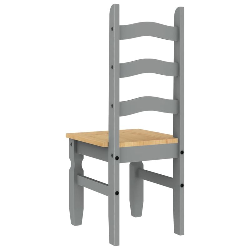 Casa si Gradina - Mobilier - Scaune si fotolii - Scaune - Scaune de bucatarie Corona 2buc. gri 42x47x107cm lemn masiv pin - Infinity.ro
