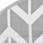 Casa si Gradina - Textile si covoare - Covoare - Covoare casa - Covor de exterior, alb și gri, diametru 120 cm, PP - Infinity.ro