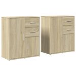 Casa si Gradina - Mobilier - Comode si corpuri - Comode - Dulapuri, 2 buc., stejar sonoma, 60x31x70 cm, lemn prelucrat - Infinity.ro
