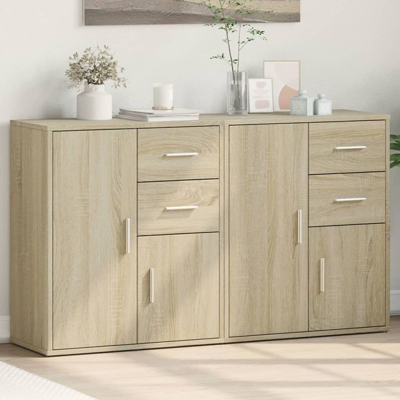 Casa si Gradina - Mobilier - Comode si corpuri - Comode - Dulapuri, 2 buc., stejar sonoma, 60x31x70 cm, lemn prelucrat - Infinity.ro