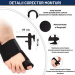 Ingrijire personala si Cosmetice - Sanatate si wellness - Aparate medicale - Suporturi ortopedice si orteze - Set 2 bucati orteze pentru corectarea monturilor, Gadgetry eliminarea - Infinity.ro