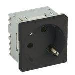 PC, gaming si accesorii - Retelistica - Cabluri si accesorii - Priza modulara schuko cu impamantare, negru - DLX DLX-245-43 - Infinity.ro