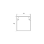 PC, gaming si accesorii - Retelistica - Cabluri si accesorii - Canal cablu perforat 40x40 mm, cu capac, 2m - DLX PVCP-407-40 - Infinity.ro