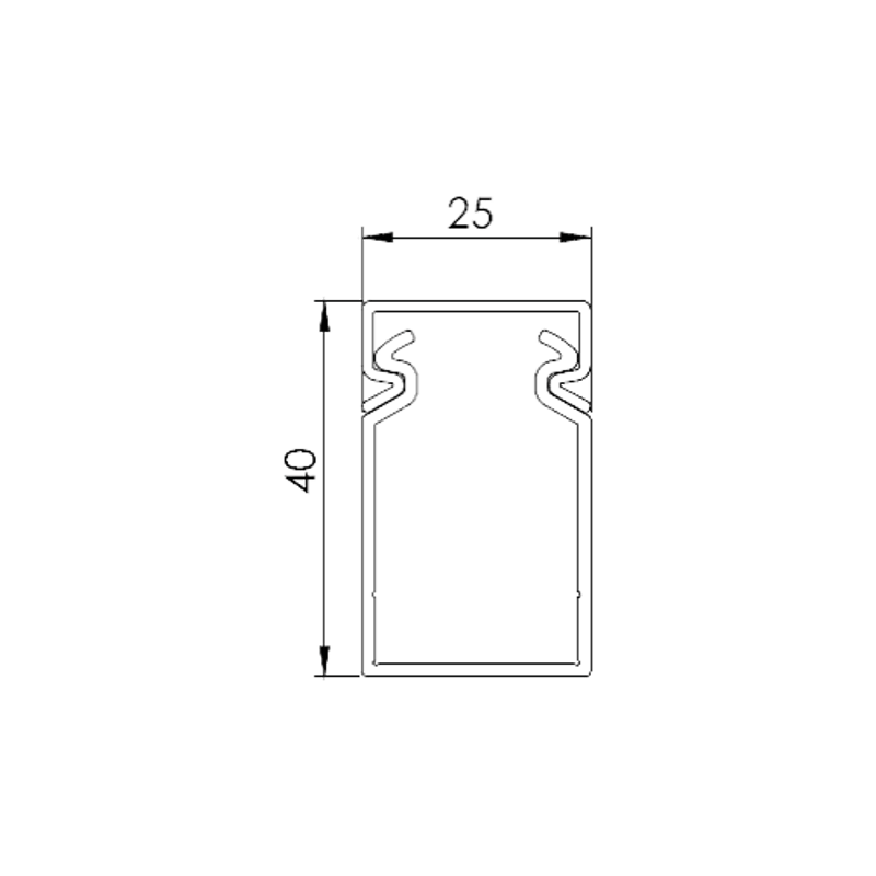 PC, gaming si accesorii - Retelistica - Cabluri si accesorii - Canal cablu perforat 25x40 mm, cu capac, 2m - DLX PVCP-257-40 - Infinity.ro