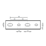 PC, gaming si accesorii - Retelistica - Cabluri si accesorii - Canal cablu perforat 25x40 mm, cu capac, 2m - DLX PVCP-257-40 - Infinity.ro