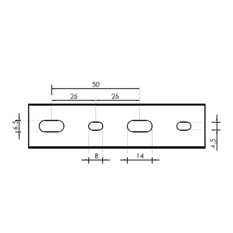PC, gaming si accesorii - Retelistica - Cabluri si accesorii - Canal cablu perforat 25x40 mm, cu capac, 2m - DLX PVCP-257-40 - Infinity.ro