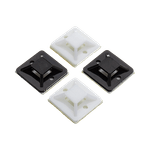 PC, gaming si accesorii - Retelistica - Cabluri si accesorii - Suport plastic prindere coliere, NEGRU, 19x19 mm, autoadeziv, 100 buc TAD-1-B - Infinity.ro