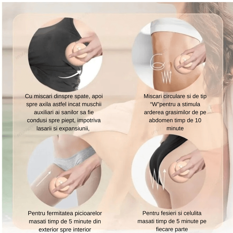 Ingrijire personala si Cosmetice - Sanatate si wellness - Articole wellness - Aparate si dispozitive de masaj - Aparat masaj anticelulitic, arderea grasimilor, remodelare si microstimulare electrica, incarcare USB - Infinity.ro