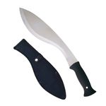 Sport si Outdoor - Camping - Cutite, bricege si accesorii - Cutite si bricege - Set sabie si maceta de vanatoare, IdeallStore®, Kukri Silver, 44 cm, husa inclusa - Infinity.ro