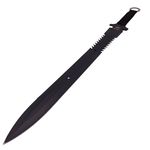 Sport si Outdoor - Camping - Cutite, bricege si accesorii - Cutite si bricege - Set sabie si maceta de vanatoare, IdeallStore®, Kukri Silver, 44 cm, husa inclusa - Infinity.ro