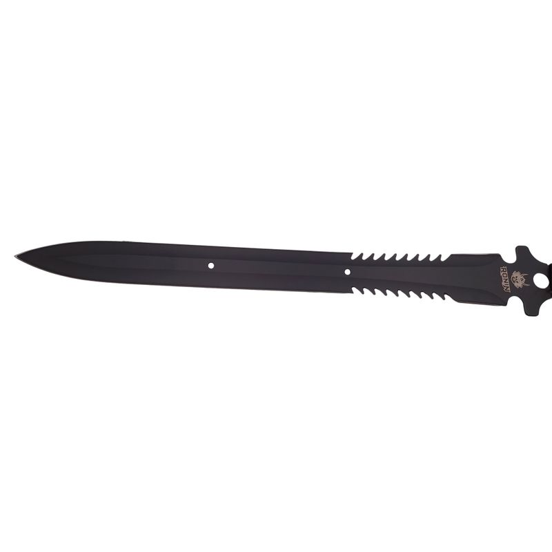 Sport si Outdoor - Camping - Cutite, bricege si accesorii - Cutite si bricege - Set sabie si maceta de vanatoare, IdeallStore®, Kukri Silver, 44 cm, husa inclusa - Infinity.ro