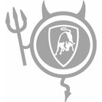 Auto si Moto - Intretinere auto - Stickere auto - Sticker auto, IMAGE, Dracusor LAMBORGHINI, argintiu, 19 x 21 cm - Infinity.ro