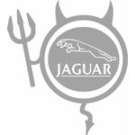 Auto si Moto - Intretinere auto - Stickere auto - Sticker auto, IMAGE, Dracusor JAGUAR, argintiu, 19 x 21 cm - Infinity.ro