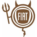 Auto si Moto - Intretinere auto - Stickere auto - Sticker auto, IMAGE, Dracusor FIAT, cupru, 19 x 21 cm - Infinity.ro