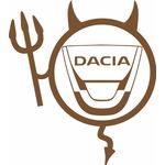 Auto si Moto - Intretinere auto - Stickere auto - Sticker auto, IMAGE, Dracusor DACIA, cupru, 19 x 21 cm - Infinity.ro