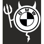 Auto si Moto - Intretinere auto - Stickere auto - Sticker auto, IMAGE, Dracusor BMW, alb, 19 x 21 cm - Infinity.ro