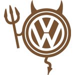 Auto si Moto - Intretinere auto - Stickere auto - Sticker auto, IMAGE, Dracusor VOLKSWAGEN, cupru, 19 x 21 cm - Infinity.ro