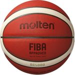 Sport si Outdoor - Sporturi de echipa - Baschet - Mingi de baschet - Minge baschet Molten B6G5000 oficiala FIBA, piele naturala, marime 6 - Infinity.ro