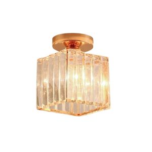 Lustra hol LuminiLux ,Gold ,17*13 cm , Kristal ,LED