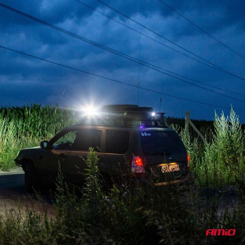 Auto si Moto - Piese auto si accesorii - Caroserie - Faruri, stopuri si proiectoare - Proiector LED pentru Off-Road, ATV, SSV, culoare 6500K, 4800 lm, tensiune 9 - 36V, dimensiuni 240 x 74 mm - Infinity.ro