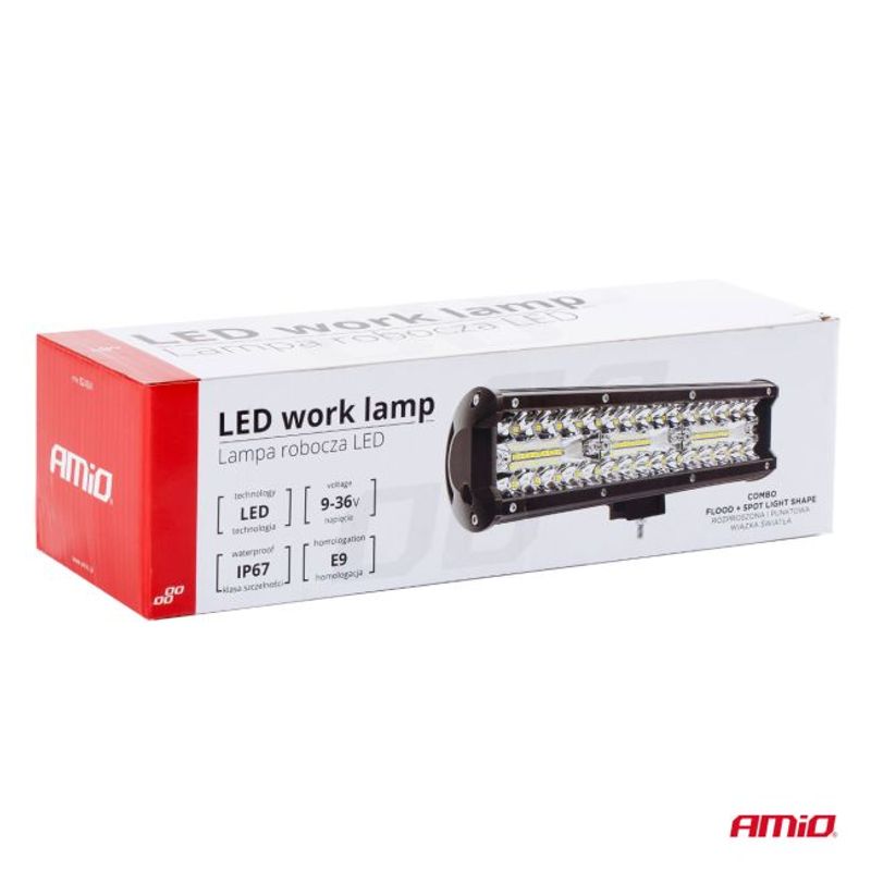 Auto si Moto - Piese auto si accesorii - Caroserie - Faruri, stopuri si proiectoare - Proiector LED pentru Off-Road, ATV, SSV, culoare 6500K, 4800 lm, tensiune 9 - 36V, dimensiuni 240 x 74 mm - Infinity.ro