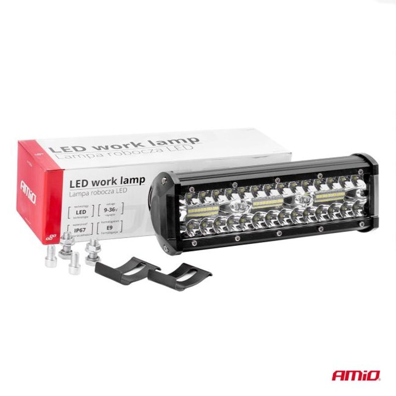Auto si Moto - Piese auto si accesorii - Caroserie - Faruri, stopuri si proiectoare - Proiector LED pentru Off-Road, ATV, SSV, culoare 6500K, 4800 lm, tensiune 9 - 36V, dimensiuni 240 x 74 mm - Infinity.ro